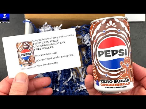 Pepsi Gingerbread Zero Sugar Unboxing