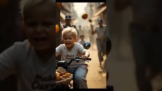 cute baby boy is stealing Mango 😂#funny#comedy#cutebaby##aifun #aifunnyshorts #ai #aicartoon#aifun