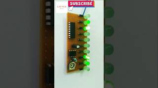 10 Channel Led Chaser Circuit #led #ledchaser #experiment #electronic #project #bc547 #shorts