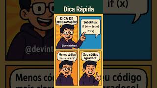 🧠 Escrevendo IF do Jeito Certo! Dica Rápida que Seu Código Vai Amar 💻🔥 #Programação