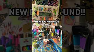NEW BACKDROP!! #art #coolart #backdrop #backround #wow #glowup #shorts #funny #collage #fyp #fypage