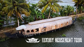 Luxury Houseboat by Kumarakom Lake Resort | Room and Food Tour