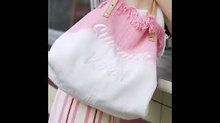 Contrast Tassel Bag Tote Bag Large Capacity Fabric Bag One Shoulder Handbag
