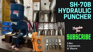 SH-70B Hydraulic Puncher | Specific Punch Hole Size on Cable Lug