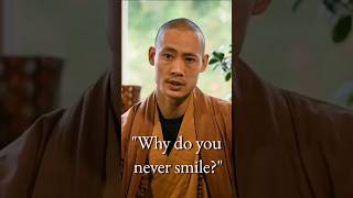 I asked Shi Heng Yi why he never smiles #zen #buddhism #taoism #fyp #shihengyi