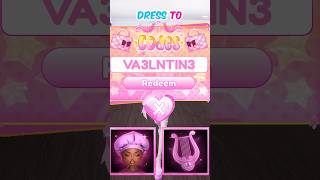 "NEW CODE” in DRESS TO IMPRESS! *VALENTINE'S UPDATE* ❤️ #dresstoimpress #roblox #dti
