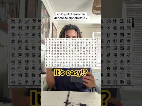 How to learn Japanese alphabets #languages