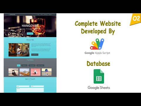 Website tutorial by Google App Script (Part-2: Code.gs + Html + CSS)