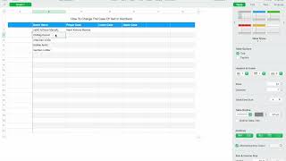 How To Change Case in Numbers - Mac