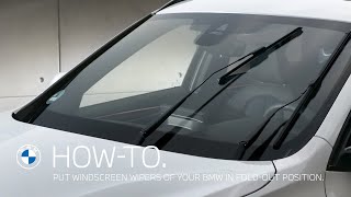 How-to: Putting the Windscreen Wipers of Your BMW in Fold-Out Position
