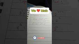 Exponential Form Part 1 #maths #short #lovemath #highschool