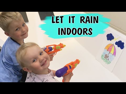 Rainy Day Toddler Activity | Let it rain indoors