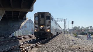 AMTRAK CAB CAR #6951  Passing By The Whittier Diamond Railroad Crossing. Labor Day