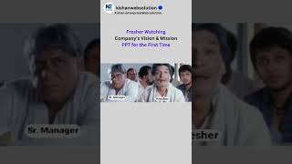 Fresher Watching Company’s Vision & Mission PPT for the First Time