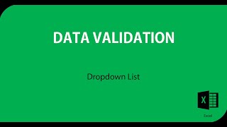 How to use Data Validation #dropdownlist #excel #exceltips #exceltutorial #exceltricks