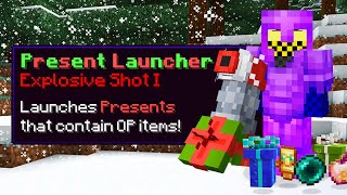 The Present Launcher is OP in Minecraft Hunger Games...