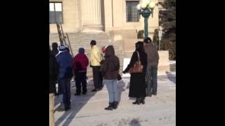 Hidmona  Eritrean Canadains  Human Right Group in Winnipeg Demonstration
