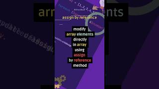 PHP Array Trick: Reference assignment to a variable in php #codingshorts #php
