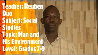 Social studies, Man and his Environment