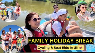 Unforgettable Cycling And Boat Ride Experience In UK 🚴 🚤 | Centre Parcs UK 🇬🇧, Holiday EP 2  