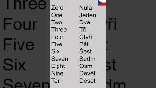 How to count to 10 in Czech