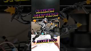 Agent Venom Maximum Custom and Ankle Mod Marvel Legends Hasbro Pulse Action Figure Fix Upgrade