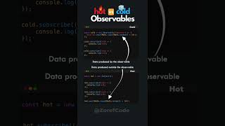 hot vs cold observables in RxJS