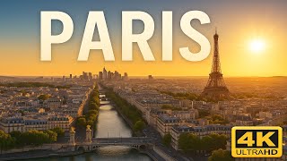Paris, France 🇫🇷 | 4K Drone Footage (With Subtitles)