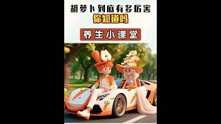 胡萝卜到底有多厉害，你知道吗？#健康养生 #原创动画 #AI动画 #胡萝卜