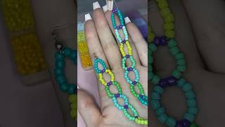 Easy DIY Summer Necklace-Adorable & Fun!✨☀️ #diy #summerdiy #tutorial #beadedjewelry