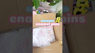 New enamel pins are here! 🎉 #enamelpins #unboxing #smallbiz #cute