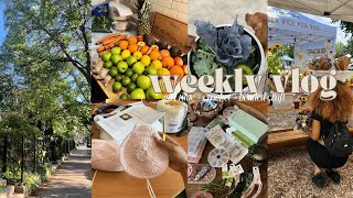 weekly vlog | surviving, not thriving + girl time + crochet class + garden update!