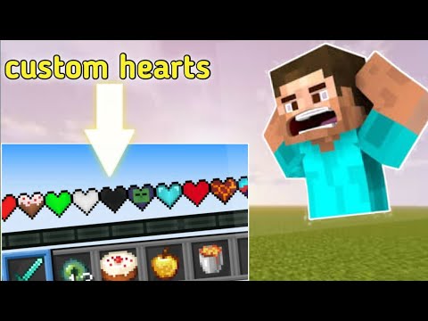 Minecraft but we have custom hearts ll