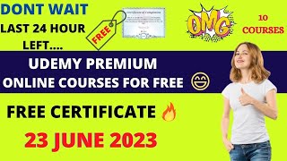 Udemy Free Courses | Udemy Free Courses Certificate Coupon Code | Tech-Savvy Vinay |#udemy |#23june