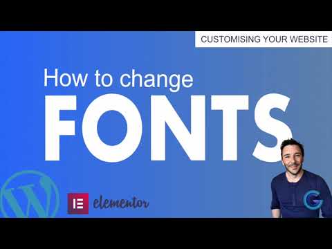How to change fonts and text style in Elementor