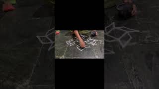 Easy and simple kolam ideas for beginners ✨🌺 #rangoli #beauitfulkolam #rangolidesigns #easytamil