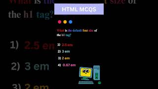 HTML MCQS | #shorts#coding#programming#html#education#html5#htmlcss#ytshorts
