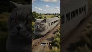 ये क्या देख रहा हूं 😛🚂🐈#youtubeshortvideo #funny #comedy #cat #animallovers #viralvideo @gbpal789
