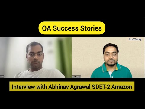 QA meet # 4 Interview with Abhinav Agrawal | How to switch from manual QA to SDET at Amazon?