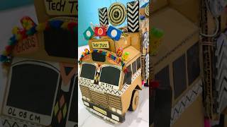 Mini dj truck #dj #ytshortsfeed #shorts #homemade #djtruck #speaker #cardboard #techtoyz