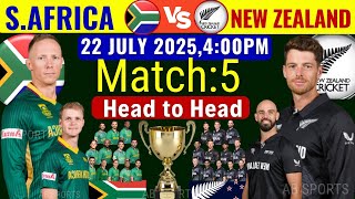 Tri Series 2025 Match:5 |South Africa vs New Zealand Details -Both Teams Final Playing 11|SA vs NZ