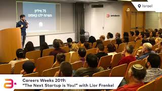 Amdocs Careers Week 2019 “The Next Startup is You!” with Lior Frenkel