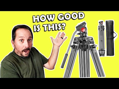 🎬 SMOOTH SHOTS! 74" Pro Video Tripod with Fluid Head REVIEW!