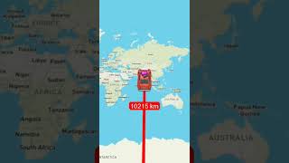 south pole to north pole