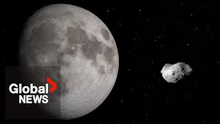 What happens if this giant asteroid crashes into moon?