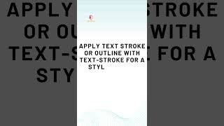 Text Stroke #masteringcss #codingwizardry #designmastery #designyoursuccess #mobileux #uiux #devcomm