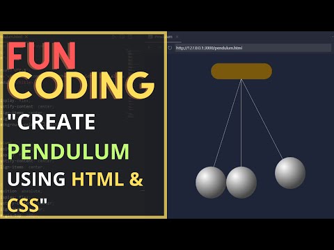 Create Pendulum Animation using HTML and CSS