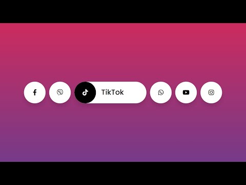 How To Create Social Media Buttons with Hover Animation | HTML & CSS