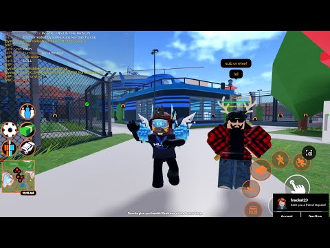Playing break in 2 with my friends