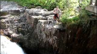 Glen Nevis Scotland Lower Falls jumping